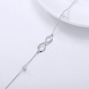 14K Gold Infinity Charm Bracelet