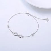 14K Gold Infinity Charm Bracelet