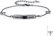 Gold & Sterling Silver Forever in My Heart Urn Bracelet