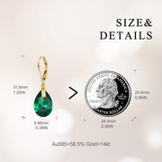 14K Gold Birthstone Earrings
