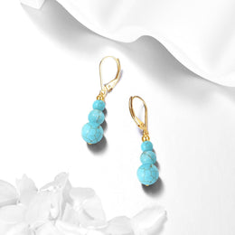 14K Gold Knight Templar Shield Pendant Earrings