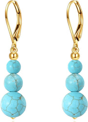 14K Gold Knight Templar Shield Pendant Earrings