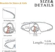Sterling Silver Sisters Bracelet