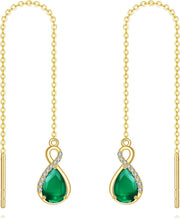 14K Gold Infinity Earrings