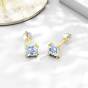 14K Gold 2.5ct Birthstone Stud Earrings