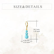 14K Gold Knight Templar Shield Pendant Earrings