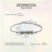 Sterling Silver Abalone Shell Memorial Urn Bracelet