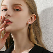 14K Gold Blue Opal Earrings