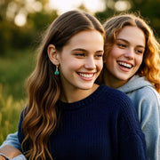 14K Gold Birthstone Earrings