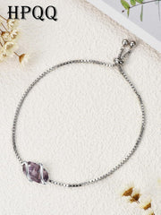 Sterling Silver Abalone Shell Square Charm Adjustable Bolo Bracelet