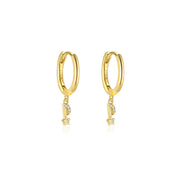 Sterling Silver Musical Note Fashion Earrings